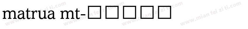 matrua mt字体转换